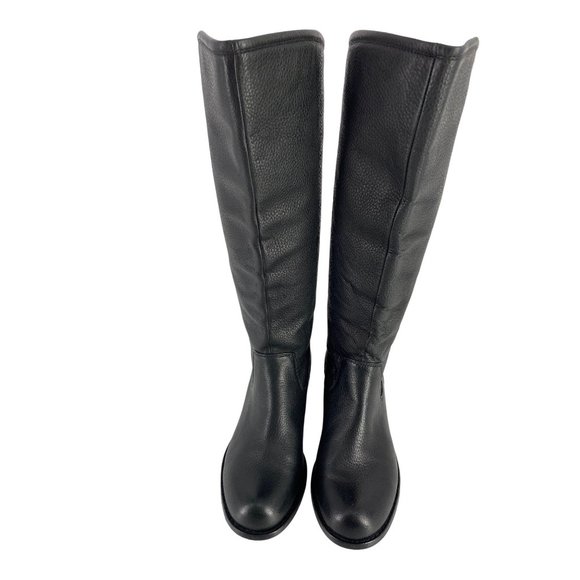 Women's Splendid Oakville Black Leather Elastic Back Boots Size 6M - Picture 2 of 5